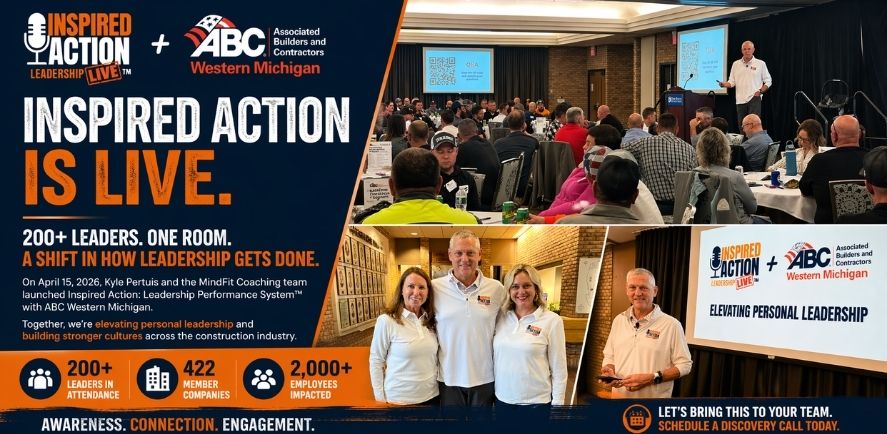 Graphic with photos and stats from Inspired Action LIve